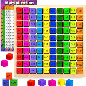 Table de multiplication Montessori en bois pour enfants de plus de 3 ans