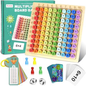 Table de multiplication Montessori : jouet éducatif en bois pour enfants