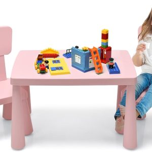 Table et Chaises Montessori pour Enfants 1-7 Ans, Structure Stable et Hauteur Scientifique