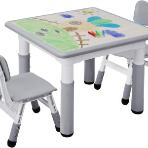 Table et chaises Montessori MAMIZO réglables pour enfants dès 3 ans