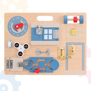 Tableau Montessori Do-Electr : la planche d&rsquo;activité pour la motricité fine des 1-3 ans