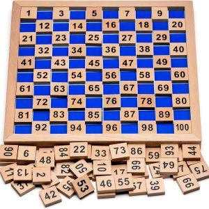 Tableau Montessori pour Apprendre à Compter de 1 à 100 pour Enfants