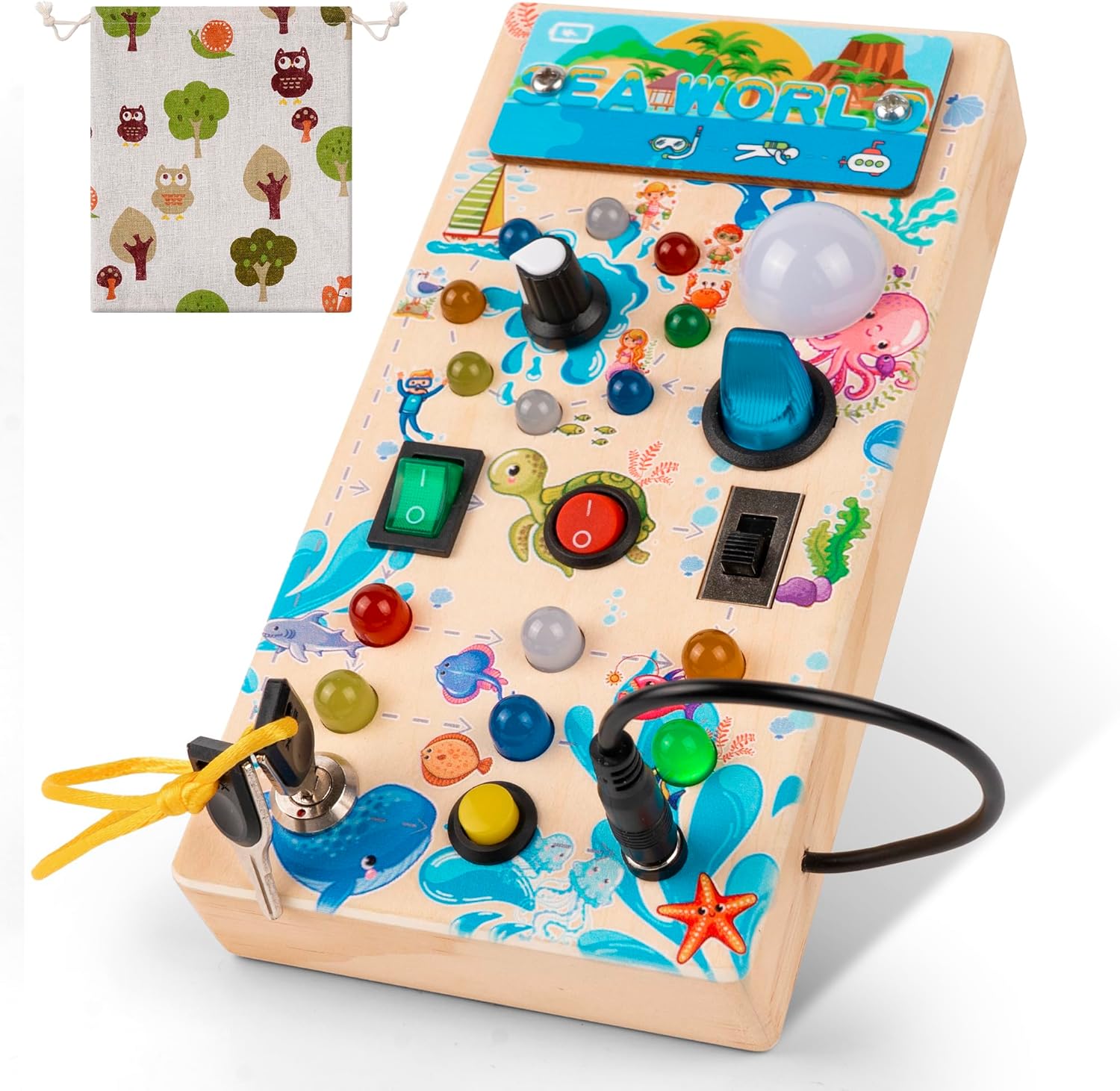 Tableau d’activité Montessori avec LED : le cadeau éducatif idéal pour bébé