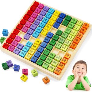 Tableau de multiplication Montessori : jeu éducatif en bois pour enfants