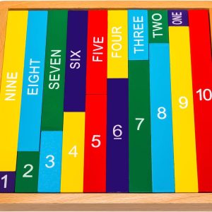 Tableau puzzle Montessori pour apprendre à compter dès 3 ans