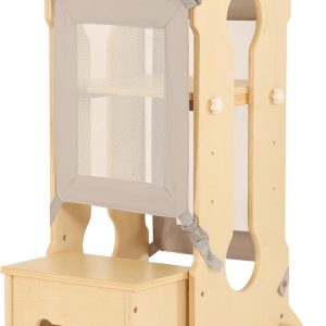 Tabouret marcheur Montessori pour enfant : tour d&rsquo;observation réglable pour cuisine et salle de bain