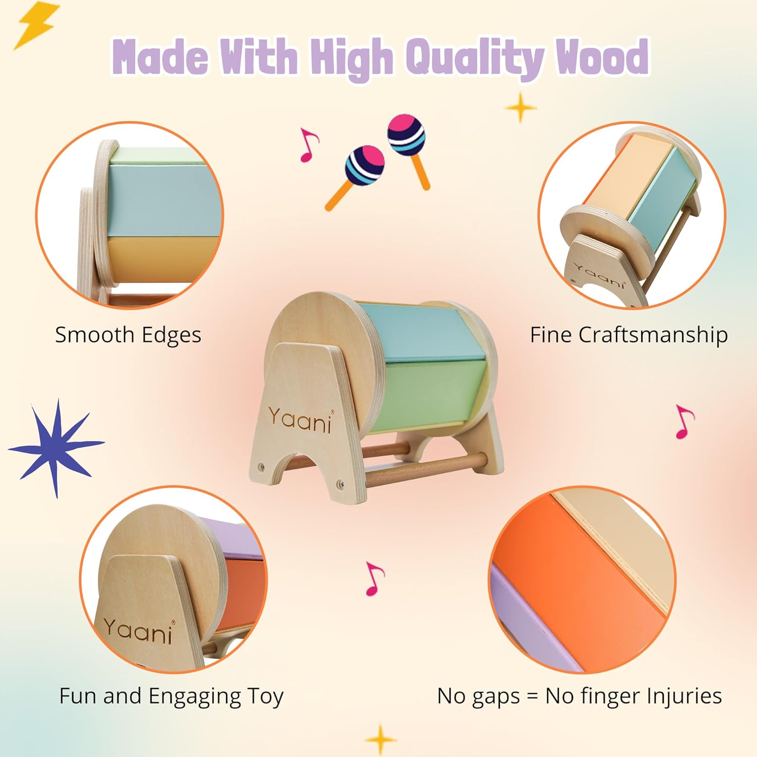 Tambour tournant Montessori pour bébés et tout-petits – Image 5