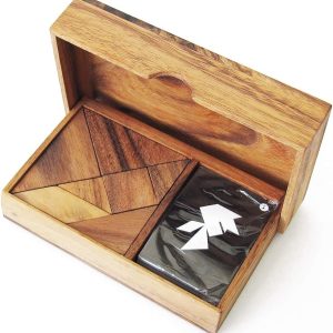 Tangram Double Montessori Le Délirant : Casse-tête en bois pour enfants dès 6 ans