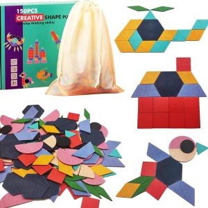 Tangram montessori en bois pour enfants : le puzzle éducatif idéal pour les 3-6 ans
