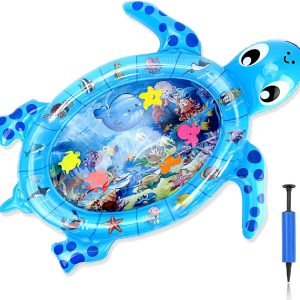 Tapis d&rsquo;eau Montessori en forme de tortue pour l&rsquo;éveil de bébé