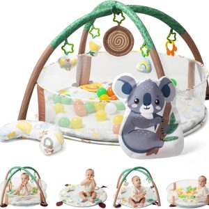 Tapis d’éveil Montessori 4 en 1 Lupantte pour le développement bébé