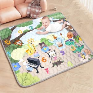 Tapis d&rsquo;éveil Montessori Funsland pour bébé – Antidérapant et pliable