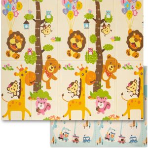 Tapis d&rsquo;éveil Montessori Sweety Fox XXL : développement sensoriel de bébé
