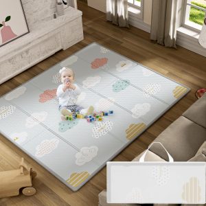 Tapis d&rsquo;éveil Montessori Uanlauo : praticité et motricité pour bébé