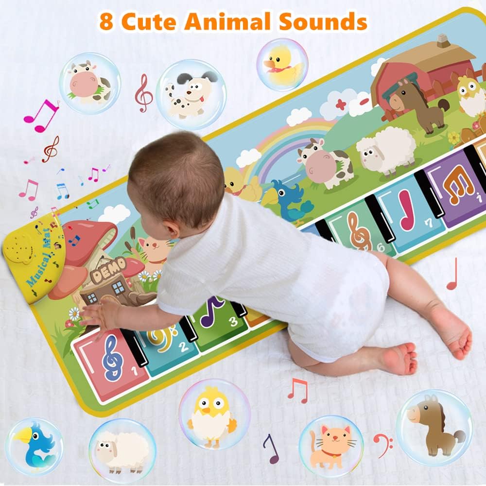 Tapis musical Montessori Lobyoh : apprentissage ludique pour bébés et enfants – Image 3