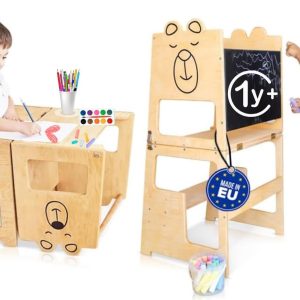 Tour d&rsquo;Observation 3 en 1 Montessori Kauza pour Enfants dès 1 An