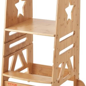 Tour d’Observation Montessori pour Enfants en Bambou avec Sécurité Renforcée