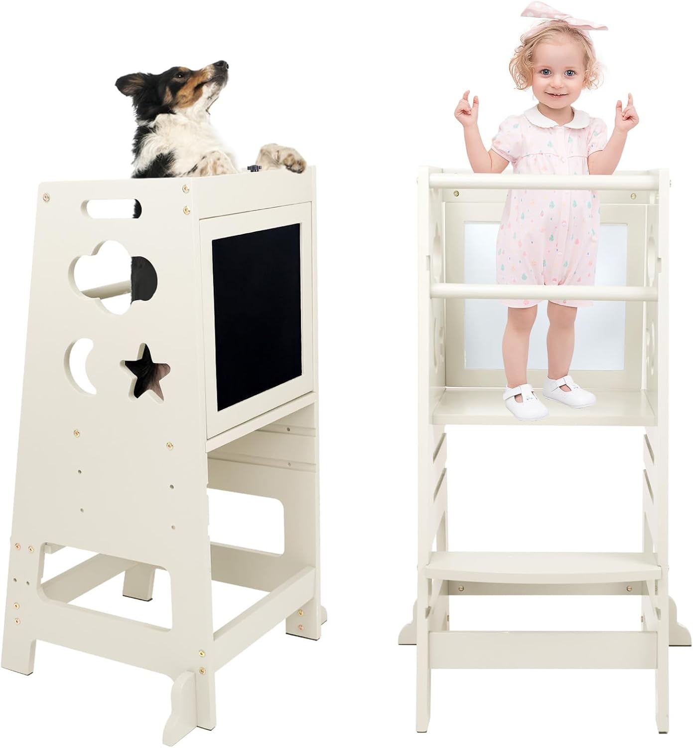 Tour d’apprentissage Montessori OUNUO pour enfants : sécurité et créativité en cuisine