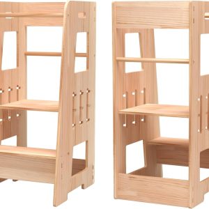 Tour d&rsquo;apprentissage Montessori réglable : 39 x 50 x 91 cm