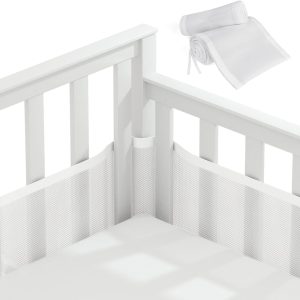 Tour de lit bébé respirant pour berceau montessori