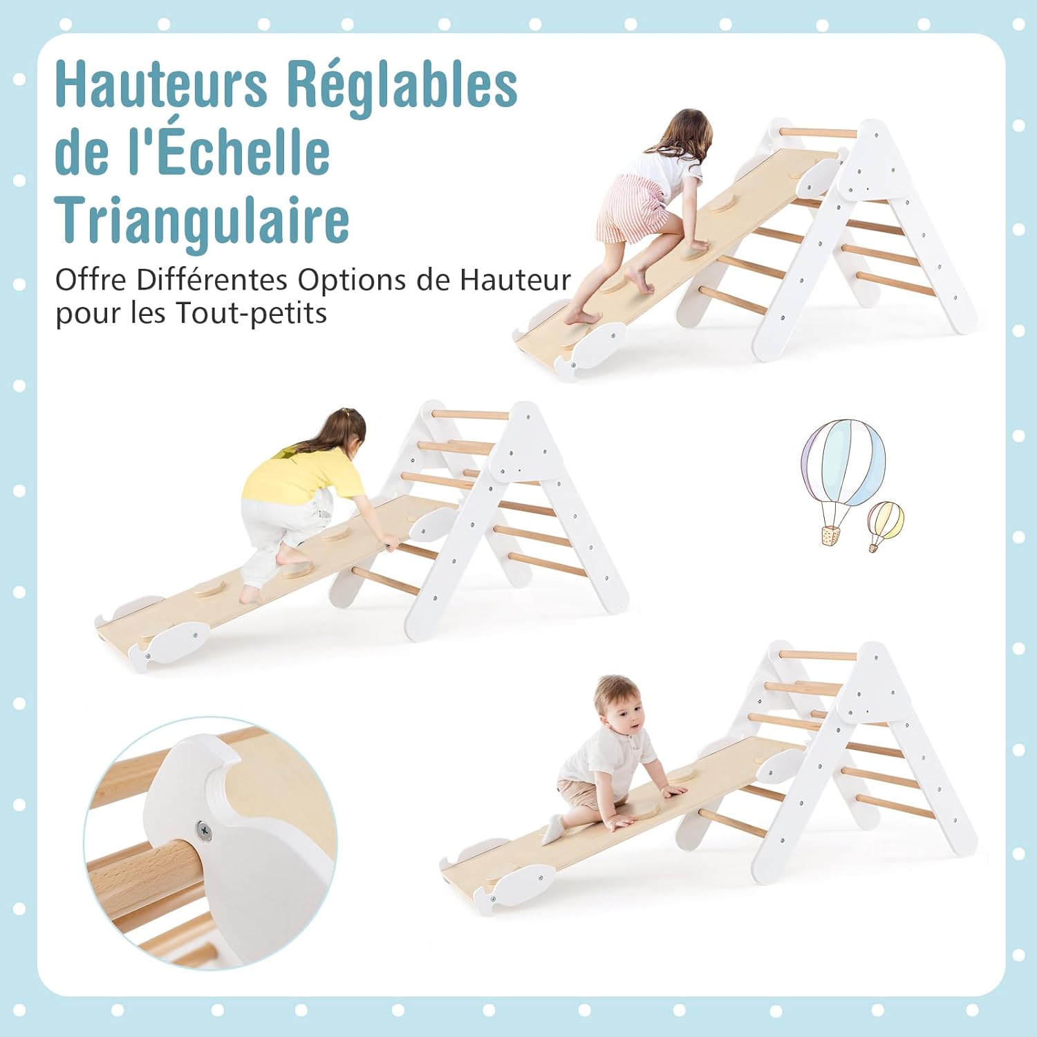 Tour d’escalade Montessori 7 en 1 pour enfants de 1 an et plus – Image 3