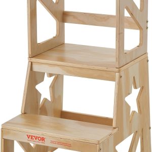 Tour d’observation Montessori VEVOR pour enfants en bois de pin naturel