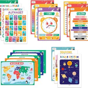 affiche éducative montessori pour enfants – alphabet et apprentissages