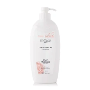 Byphasse lait de douche rose musquée 1l