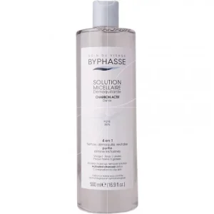Byphasse solution micellaire démaquillant charbon actif 4en1 500ml
