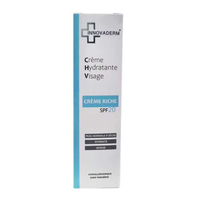 Innovaderm creme riche hydratante visage spf 20 50ml