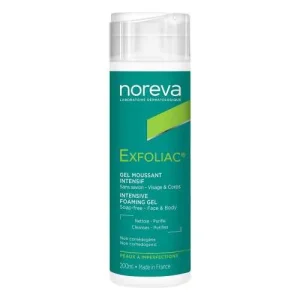noreva exfoliac gel moussant intensif 200 ml