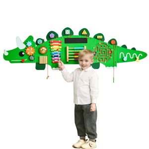 panneaux muraux d&rsquo;activités dinosaure pour enfants montessori